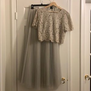 2 piece Jenny Yoo bridesmaid dress.